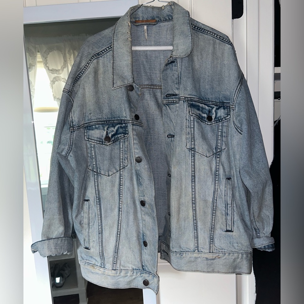 Free People Denim Trucker Jacket